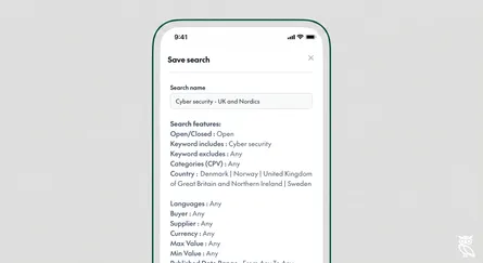 How to create a saved search